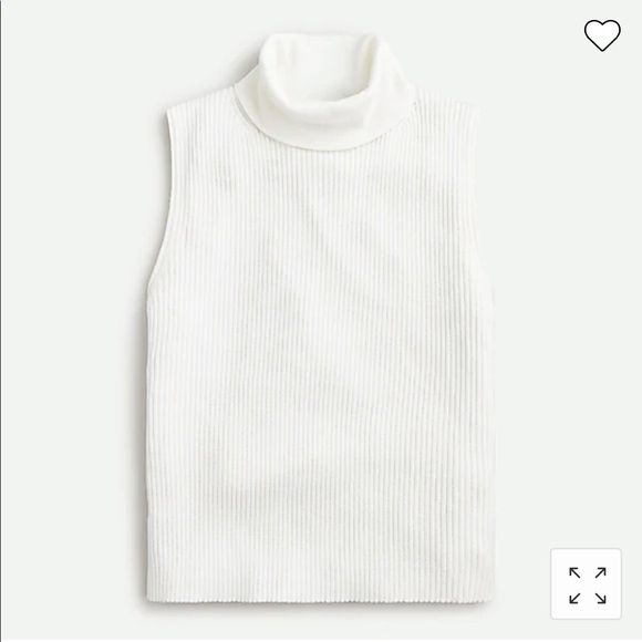 J. Crew Tops - J. Crew Ribbed mockneck sweater tank, Size M